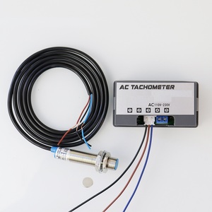 LED <span class=keywords><strong>Digital</strong></span> RPM medidor tacômetro velocímetro com sinal de pulso entrada e proximidade interruptor com função de alarme - Product Image 6