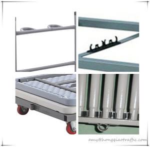 Hongqiao carrello da tavolo pieghevole da esterno struttura in acciaio carrello con maniglia estensibile struttura carrello <span class=keywords><strong>per</strong></span> rettangolo tavolo pieghevole - Product Image 5