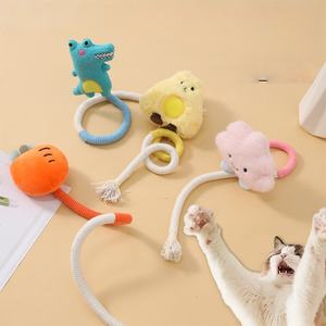 Fournitures en gros : Jouet à mâcher pour <span class=keywords><strong>chat</strong></span> en corde de coton, résistant aux morsures, interactif, pour le nettoyage des dents, en peluche - Product Image 1