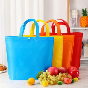 Borsa per <span class=keywords><strong>la</strong></span> <span class=keywords><strong>spesa</strong></span> in tessuto Non tessuto riutilizzabile Eco personalizzata all'ingrosso - Product Image 2