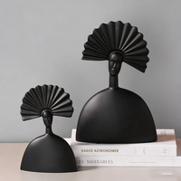 Figurine de chef Art Déco en résine, artisanat, motif scénique, forme irrégulière, décoration d'intérieur, article de luxe pour anniversaire
