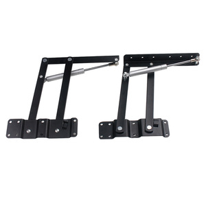 Pneumatic Coffee <b>Table</b> Lifter Black Telescopic Support Frame Adjustable Height Adjuster <b>Folding</b> Lift Storage Accessory - Product Image 3