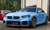 Aileron avant en fibre de carbone sec Style MP pour BMW M2 G87 Kit de carrosserie de tuyère latérale de pare-chocs avant
