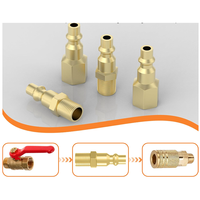 1/4 po. Raccords de tuyau d'air à connexion rapide en laiton mâle NPT pièces d'outils de compresseur d'air industriel OEM personnalisables