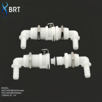 Raccords rapides BRT 1/4 1/8 pouce en POM EPDM SUS316 à ressort pour systèmes pneumatiques et hydrauliques