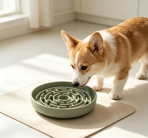 Mangkuk Makanan Hewan Peliharaan Anti Cepat Makan, Silikon Aman untuk Makanan, Ramah Lingkungan, <span class=keywords><strong>Puzzle</strong></span> Labirin, Mencegah Makanan Cepat Dimakan, Mencegah Kembung, Untuk Penggunaan Sehari-hari di Rumah - Product Image 3