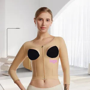 Atacado Lipoaspiração Braço Shaper Tops Vest Alta Compressão Vestuário Fajas Colombianas Shapewear Pós Cirurgia Fase 1