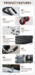 Elevador Hidráulico de Tijera Móvil para Automóviles, Capacidad de 800 kg, Altura de Elevación de 1500 mm, Modelo Hengxin TJ-2280, Tiempo de Elevación de 50s - Product Image 6