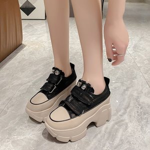 Nuove <span class=keywords><strong>Scarpe</strong></span> <span class=keywords><strong>da</strong></span> <span class=keywords><strong>Corsa</strong></span> <span class=keywords><strong>da</strong></span> <span class=keywords><strong>Donna</strong></span> Autunno/Primavera/Estate, Tendenza Moda, Tomaia in Tela, Aumento di Altezza, per Camminata all'Aperto e Casual - Product Image 5