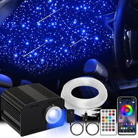 16W 500 Stück Funkelnde LED-Lichter APP/Fernbedienung Musikaktivierte Dimmbare Sternenhimmel-Beleuchtungsset IP33-Zertifiziert Aluminiumlegierung Auto/LKW