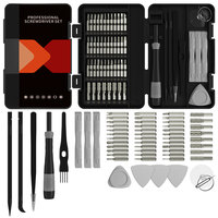 Jeu de tournevis de précision Mingtu 58 en 1 avec manche en acier pour téléphones Apple et Android, ordinateurs portables, montres et appareils électroniques domestiques
