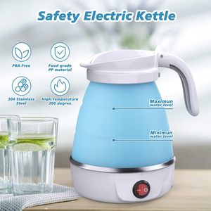 Nouvelle bouilloire pliante électrique Silicone pliable bouilloires Compression étanche Portable Mini bouilloire 600ml ménage - Product Image 3