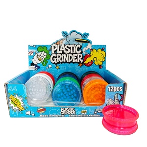 Molino de Hierbas Pequeño y Colorido de Plástico Personalizado al por Mayor para Fumar - Product Image 5
