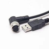 M12 USB-zu-Kabel Stecker-Buchse Wasserdichter Anschluss Kamera-Pin Micro MINI IP67 Kabel RS485 RS232 2 5 8 4-Pin 5P 12-Pin 17-Pin A-Code