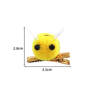 Nouvelle pince à cheveux BB pour enfants, motif petite abeille mignonne, faite à la main, accessoire de coiffure DIY, cadeau pour fille, pince latérale - Product Image 4