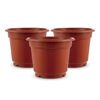 Pot de fleurs moderne en plastique pour jardin, pots de pépinière en plastique pour la maison et pot de jardin rond, vente en gros