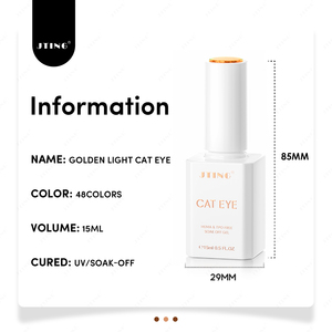 JTING Proveedor Líder: Colección de Esmaltes de Uñas en Gel Ojo de Gato Dorado Magnético de 48 Colores, Libre de TPO/HEMA, OEM/ODM - Product Image 2