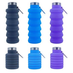 Botella de Agua Plegable Telescópica de Silicona y PP, Creativa, Portátil, para Deportes al Aire Libre, Regalo - Product Image 3
