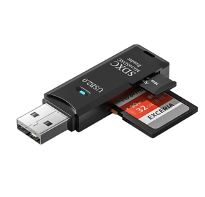 USB 3.0 leitor de cartão <span class=keywords><strong>DSLR</strong></span> câmera SD memória TF Tablet telefone de alta velocidade leitor de cartão carro 2-em-1 - Product Image 3