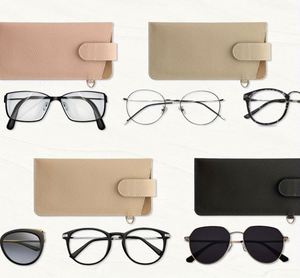 Étui à lunettes en cuir souple avec clip ceinture, pochette de voyage portable pour lunettes, idéal pour cadeau promotionnel - Product Image 3