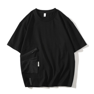T-shirt d'été pour <span class=keywords><strong>homme</strong></span>, design tendance, à manches courtes, col rond, respirant, décontracté, coupe ample - Product Image 4