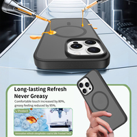Vente en gros directe d'usine, coque pour iPhone 16 Pro Max, translucide mate, luxe, toucher doux, personnalisée, antichoc, magnétique, coque de téléphone portable