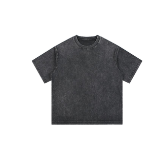 เสื้อยืดผู้ชาย แขนสั้น คอโอ ทรงปกติ ดีไซน์เรียบง่าย ผ้าถัก สีบล็อกกิ้ง สไตล์ลำลอง - Product Image 1