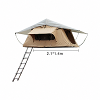 Carpa de Techo Familiar Premium Portátil e Impermeable de Lona de 280g, de Fácil Montaje, para SUV y Aventuras al Aire Libre