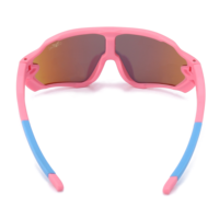 Lunettes de soleil sportives roses mignonnes pour filles 2026, pour enfants, avec verres polarisés de haute qualité, idéales pour les activités de plein air, le cyclisme et les balades.