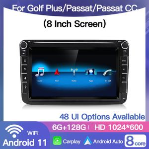 Radio mobil 8 inci <span class=keywords><strong>Android</strong></span> untuk VW Golf Plus Skoda Passat CC Seat pemutar Video FM WIFI BT navigasi GPS 2Din Stereo Carplay Multime - Product Image 3