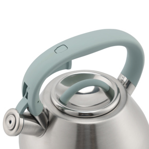 Hiện đại 3L thép không gỉ huýt sáo ấm trà ấm trà với Bakelite xử lý nhà bếp cảm ứng bếp hàng đầu kim loại xây dựng - Product Image 5