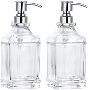 Dispenser sapone per piatti da <span class=keywords><strong>cucina</strong></span> Dispenser sapone liquido per il bagno con coperchio nero della pompa - Product Image 5