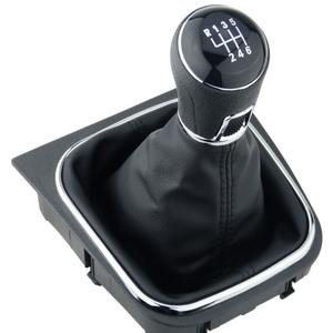 Palanca de Cambios de Cuero para VW Golf, Ergonómica, 6 Velocidades, Transmisión Manual, Repuesto - Product Image 1