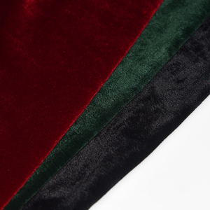 IFR 100% Polyester Bourgogne Velours <span class=keywords><strong>Tissu</strong></span> Plaine Tricoté Couleur Unie Stade Rideau Matériel Divers Polaire - Product Image 3