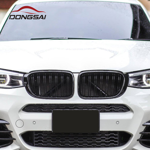 Griglia Anteriore a Doppio Rene in ABS Nero Lucido a Doppia Lamella per Paraurti per <span class=keywords><strong>BMW</strong></span> X3 <span class=keywords><strong>F25</strong></span> X4 F26 2015+ - Product Image 2