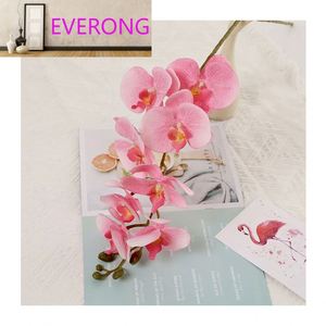 Orquídea Phalaenopsis Artificial de Terciopelo Melocotón, 8 Unidades, <span class=keywords><strong>Precio</strong></span> Económico, Decoración de Flores Artificiales - Product Image 1
