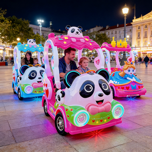 <span class=keywords><strong>Voiture</strong></span> tamponneuse électrique double pour enfants avec lumières, pour parc d'attractions extérieur, véhicule parent-enfant à batterie, idéale pour la <span class=keywords><strong>location</strong></span> en place publique - Product Image 1
