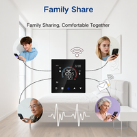 Modo de vacaciones Smart Life Tuya termostato con Control de grupo Alexa Voice Wifi termostato para termostato de calefacción de agua de piso