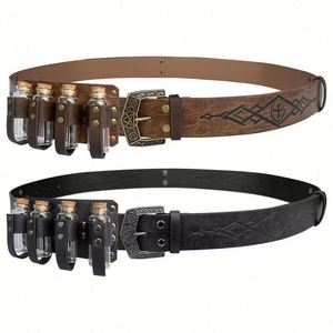 Adjustable Elastic Medieval Alchemy PU Leather Belt Cosplay Role Play Festival Portable Costumes Prop JY Brand Gift Box 12+y - Product Image 1