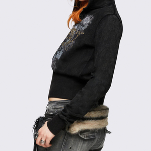 Sudaderas y Hoodies Extra Grandes de Invierno para Mujer Estilo Y2K |   Chaquetas Ecológicas Personalizables |   Fabricante de Ropa Urbana Directo - Product Image 5