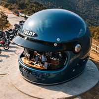 Kiosque à café mobile en forme de casque avec cuisine complète, chariot à hot-dogs, glaces, bonbons et chips pour marchés de snacks en plein air