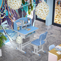 Bureaux et chaises réglables en métal durables pour étudiants, pour l'école et le bureau à domicile, pour une utilisation en chambre, mobilier de classe