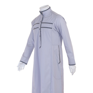 Luxury Muslim <b>Men</b> <b>Thobe</b> Arabic Kaftan Jubba Full Length Traditional Islamic Clothing Custom Design OEM ODM Factory Supplier - Product Image 1
