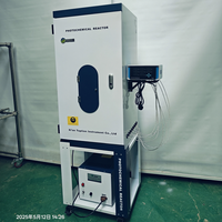 Réacteur photocatalytique en verre de quartz à double couche avec système de pénétration UV, moteur 220V et contrôle numérique pour usage en laboratoire