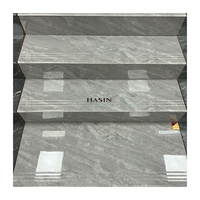 Vente directe usine : Carreaux de marbre poli et émaillé pour escaliers, marches en porcelaine à forme d'arc circulaire intégrée