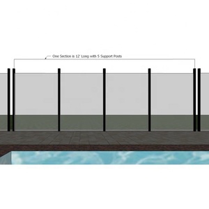 Fábrica al aire libre fácil plegable seguridad niño mascota natación malla piscina valla venta al por mayor proteger bebé DIY paneles esgrima - Product Image 2
