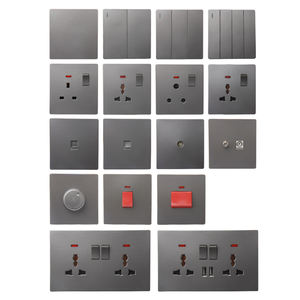 FALIANG UK Standard 86 146 Двойная USB-розетка IP54 из алюминиевого сплава, настенная розетка Type-C, универсальная двойная розетка с выключателем - Product Image 4