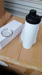 Nuevo diseño 20oz Acero inoxidable Aislado Recto Flaco Sublimación Vaso botella de agua con tapas dobles de tornillo - Product Image 6