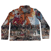 Blouson matelassé unisexe personnalisé en laine style hip-hop avec col montant brodé et doublure 220g, faible MOQ pour le printemps