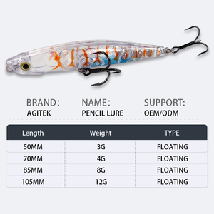 Trong suốt dính mồi 70mm 85mm nhỏ Popper mồi Nhật Bản nước mặn cứng mồi phụ kiện câu cá nổi Mồi Câu Cá cứng - Product Image 1